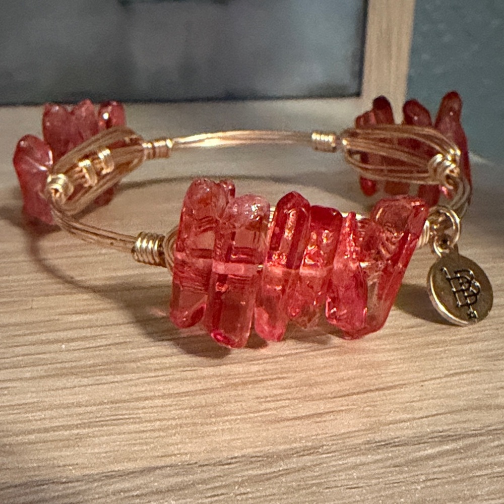Bourbon and Boweties Red Quartz Bracelet